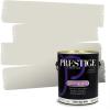 imagePRESTIGE Paints P400P1457BM Interior Paint and Primer In One Satin Comparable Match of Benjamin Moore 1 gallon White Winged Dove1464BMPCM