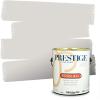 imagePRESTIGE Paints P400P1457BM Interior Paint and Primer In One Satin Comparable Match of Benjamin Moore 1 gallon White Winged Dove1471BMPCM
