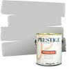 imagePRESTIGE Paints P400P1457BM Interior Paint and Primer In One Satin Comparable Match of Benjamin Moore 1 gallon White Winged Dove1472BMPCM