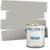 imagePRESTIGE Paints P400P1457BM Interior Paint and Primer In One Satin Comparable Match of Benjamin Moore 1 gallon White Winged Dove1473BMPCM