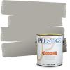 imagePRESTIGE Paints P400P1457BM Interior Paint and Primer In One Satin Comparable Match of Benjamin Moore 1 gallon White Winged Dove1474BMPCM