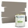 imagePRESTIGE Paints P400P1457BM Interior Paint and Primer In One Satin Comparable Match of Benjamin Moore 1 gallon White Winged Dove1476BMPCM