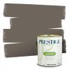 imagePRESTIGE Paints P400P1457BM Interior Paint and Primer In One Satin Comparable Match of Benjamin Moore 1 gallon White Winged Dove1477BMPCM