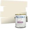 imagePRESTIGE Paints Exterior Paint and Primer In One 1Gallon Satin Comparable Match of Benjamin Moore Cloud WhiteRoyal Silk