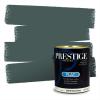 imagePRESTIGE Paints Exterior Paint and Primer In One 1Gallon SemiGloss Comparable Match of Behr Black EvergreenMQ69PCM