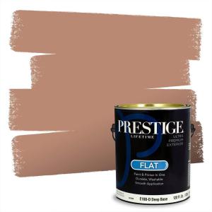 imagePRESTIGE Paints Exterior Paint and Primer In One 1Gallon Flat Comparable Match of Behr Key to the CityMQ129PCM