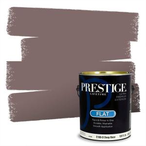 imagePRESTIGE Paints Exterior Paint and Primer In One 1Gallon Flat Comparable Match of Behr Key to the CityMQ141PCM