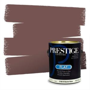 imagePRESTIGE Paints Exterior Paint and Primer In One 1Gallon Flat Comparable Match of Behr Key to the CityMQ153PCM