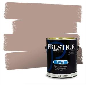 imagePRESTIGE Paints Exterior Paint and Primer In One 1Gallon Flat Comparable Match of Behr Key to the CityMQ155PCM