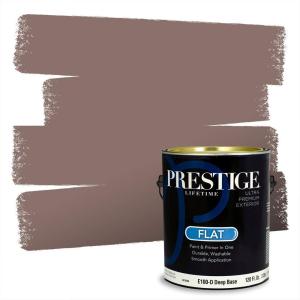 imagePRESTIGE Paints Exterior Paint and Primer In One 1Gallon Flat Comparable Match of Behr Key to the CityMQ156PCM