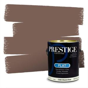 imagePRESTIGE Paints Exterior Paint and Primer In One 1Gallon Flat Comparable Match of Behr Key to the CityMQ157PCM