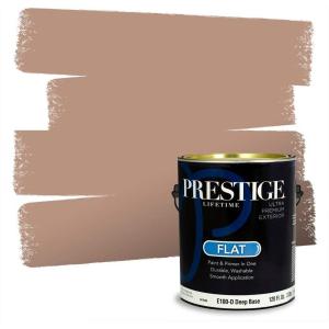imagePRESTIGE Paints Exterior Paint and Primer In One 1Gallon Flat Comparable Match of Behr Key to the CityMQ159PCM