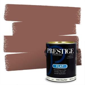 imagePRESTIGE Paints Exterior Paint and Primer In One 1Gallon Flat Comparable Match of Behr Key to the CityMQ161PCM