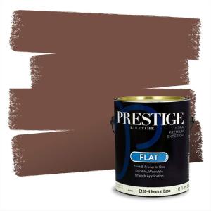 imagePRESTIGE Paints Exterior Paint and Primer In One 1Gallon Flat Comparable Match of Behr Key to the CityMQ162PCM
