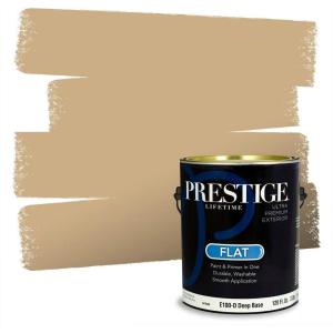 imagePRESTIGE Paints Exterior Paint and Primer In One 1Gallon Flat Comparable Match of Behr Key to the CityMQ213PCM