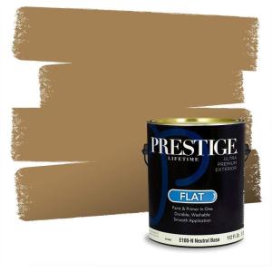 imagePRESTIGE Paints Exterior Paint and Primer In One 1Gallon Flat Comparable Match of Behr Key to the CityMQ214PCM