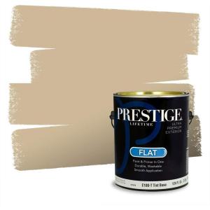 imagePRESTIGE Paints Exterior Paint and Primer In One 1Gallon Flat Comparable Match of Behr Key to the CityMQ222PCM