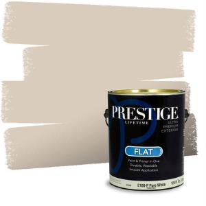 imagePRESTIGE Paints Exterior Paint and Primer In One 1Gallon Flat Comparable Match of Behr Key to the CityMQ227PCM