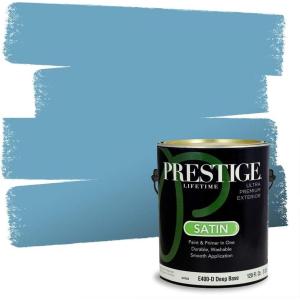 imagePRESTIGE Paints Exterior Paint and Primer In One 1Gallon Flat Comparable Match of Benjamin Moore Sea Isle774BMPCM