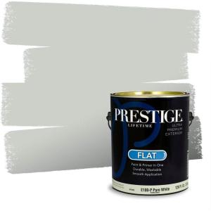 imagePRESTIGE Paints Exterior Paint and Primer In One 1Gallon Satin Comparable Match of Behr Soapstone MQ348PCM