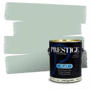 imagePRESTIGE Paints Exterior Paint and Primer In One 1Gallon Satin Comparable Match of Behr Soapstone MQ349PCM
