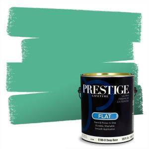 imagePRESTIGE Paints Exterior Paint and Primer In One 1Gallon Satin Comparable Match of Behr Soapstone MQ416PCM