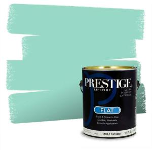 imagePRESTIGE Paints Exterior Paint and Primer In One 1Gallon Satin Comparable Match of Behr Soapstone MQ417PCM