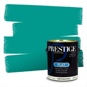 imagePRESTIGE Paints Exterior Paint and Primer In One 1Gallon Satin Comparable Match of Behr Soapstone MQ419PCM