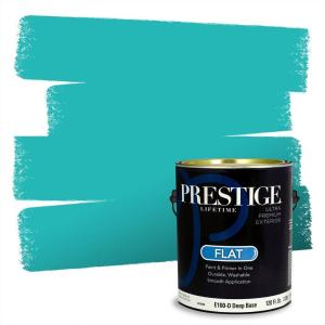imagePRESTIGE Paints Exterior Paint and Primer In One 1Gallon Satin Comparable Match of Behr Soapstone MQ421PCM