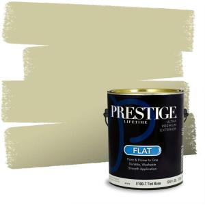 imagePRESTIGE Paints Exterior Paint and Primer In One 1Gallon Satin Comparable Match of Behr Soapstone MQ441PCM