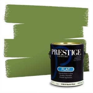 imagePRESTIGE Paints Exterior Paint and Primer In One 1Gallon Satin Comparable Match of Behr Soapstone MQ444PCM