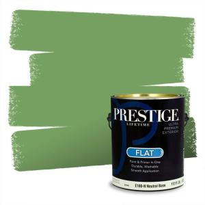 imagePRESTIGE Paints Exterior Paint and Primer In One 1Gallon Satin Comparable Match of Behr Soapstone MQ447PCM