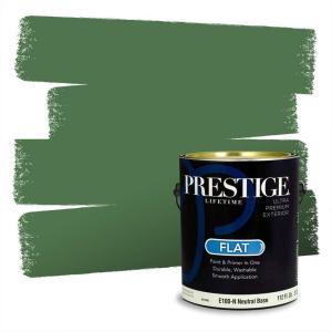imagePRESTIGE Paints Exterior Paint and Primer In One 1Gallon Satin Comparable Match of Behr Soapstone MQ449PCM