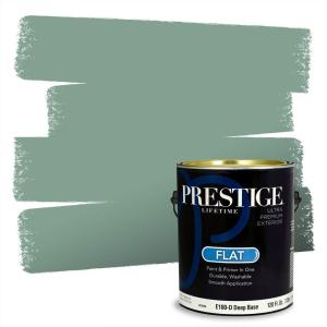 imagePRESTIGE Paints Exterior Paint and Primer In One 1Gallon Satin Comparable Match of Behr Soapstone MQ611PCM