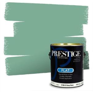 imagePRESTIGE Paints Exterior Paint and Primer In One 1Gallon Satin Comparable Match of Behr Soapstone MQ612PCM