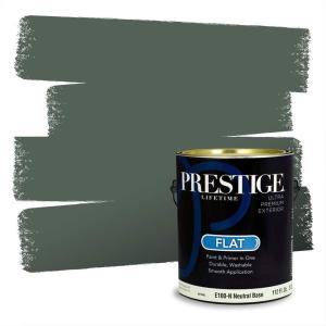 imagePRESTIGE Paints Exterior Paint and Primer In One 1Gallon Satin Comparable Match of Behr Soapstone MQ614PCM