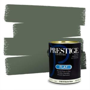 imagePRESTIGE Paints Exterior Paint and Primer In One 1Gallon Satin Comparable Match of Behr Soapstone MQ615PCM