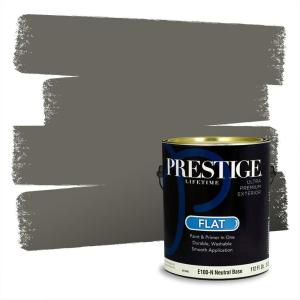 imagePRESTIGE Paints Exterior Paint and Primer In One 1Gallon Satin Comparable Match of Behr Soapstone MQ619PCM