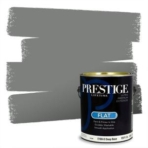 imagePRESTIGE Paints Exterior Paint and Primer In One 1Gallon Satin Comparable Match of Behr Soapstone MQ620PCM