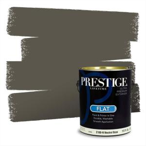 imagePRESTIGE Paints Exterior Paint and Primer In One 1Gallon Satin Comparable Match of Behr Soapstone MQ624PCM