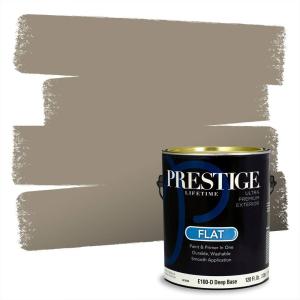 imagePRESTIGE Paints Exterior Paint and Primer In One 1Gallon Satin Comparable Match of Behr Soapstone MQ629PCM