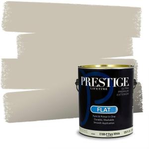 imagePRESTIGE Paints Exterior Paint and Primer In One 1Gallon SemiGloss Comparable Match of Behr Black EvergreenMQ659PCM