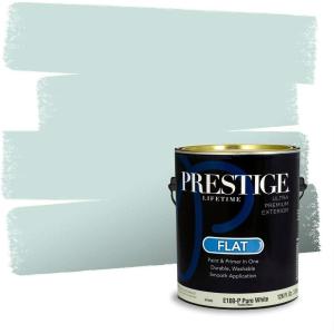 imagePRESTIGE Paints Exterior Paint and Primer In One 1Gallon SemiGloss Comparable Match of Behr Compass BlueMQ320PCM