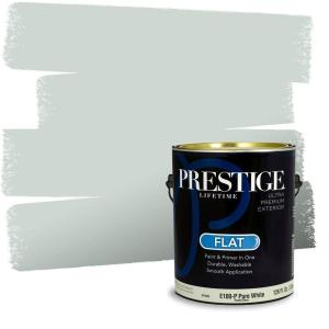 imagePRESTIGE Paints Exterior Paint and Primer In One 1Gallon SemiGloss Comparable Match of Behr Compass BlueMQ321PCM