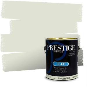 imagePRESTIGE Paints Exterior Paint and Primer In One 1Gallon SemiGloss Comparable Match of Behr Compass BlueMQ346PCM