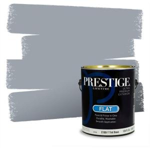 imagePRESTIGE Paints Exterior Paint and Primer In One 1Gallon SemiGloss Comparable Match of Behr Compass BlueMQ522PCM