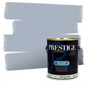 imagePRESTIGE Paints Exterior Paint and Primer In One 1Gallon SemiGloss Comparable Match of Behr Compass BlueMQ523PCM