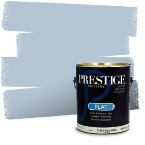 imagePRESTIGE Paints Exterior Paint and Primer In One 1Gallon SemiGloss Comparable Match of Behr Compass BlueMQ550PCM