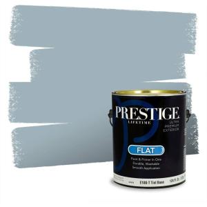 imagePRESTIGE Paints Exterior Paint and Primer In One 1Gallon SemiGloss Comparable Match of Behr Compass BlueMQ559PCM