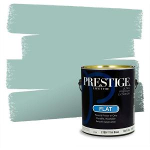 imagePRESTIGE Paints Exterior Paint and Primer In One 1Gallon SemiGloss Comparable Match of Behr Compass BlueMQ636PCM